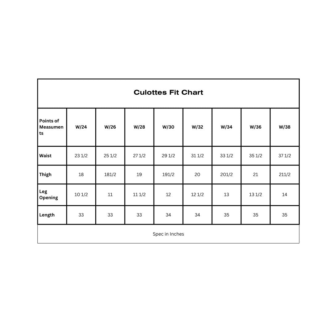 Denim Culottes - with Shaded Bottoms