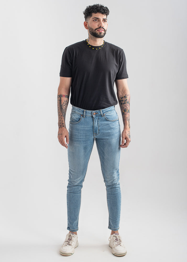 Shop Latest Washed Light Blue Mens Slim Fit Jeans – Rockstar Jeans