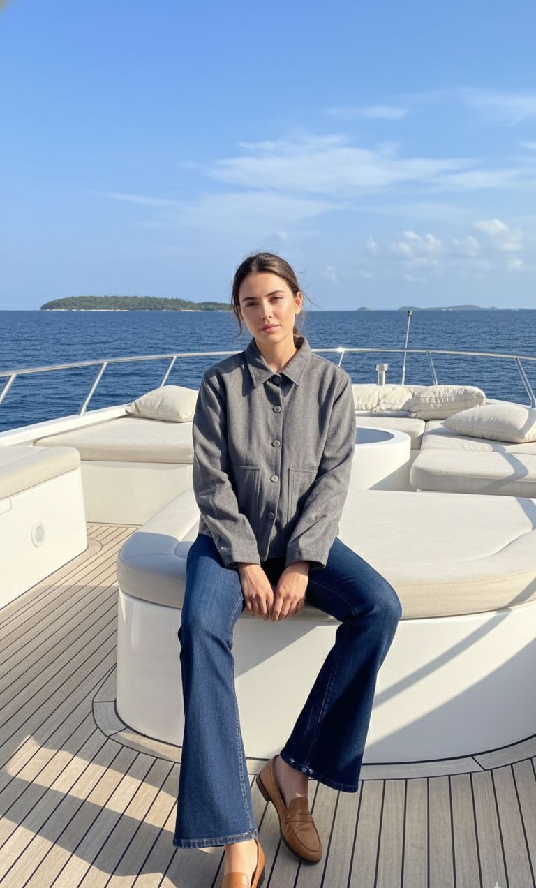 Classic Grey Shacket-Women