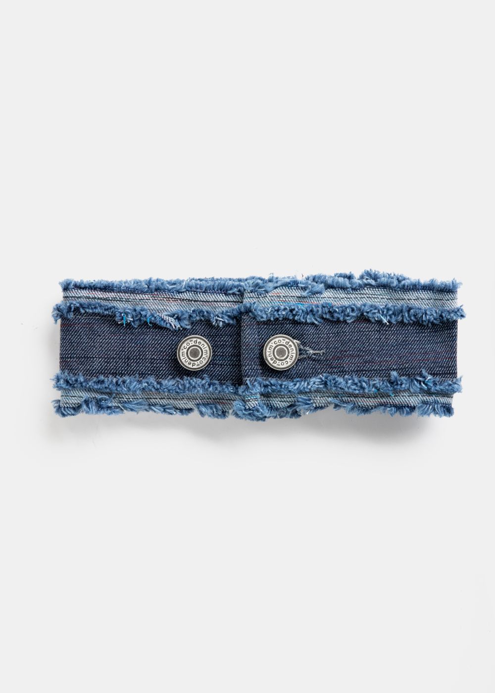 Stylish Women's Urban Denim Belt with Buttons