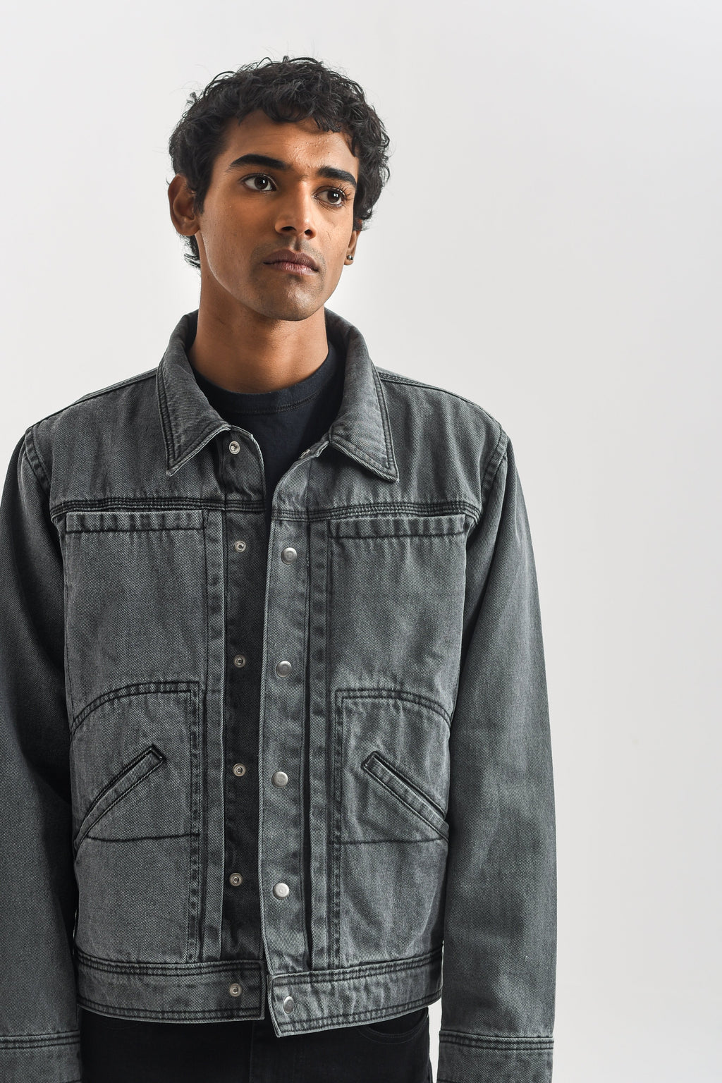 Grey Denim Jacket 1947 Denim Co