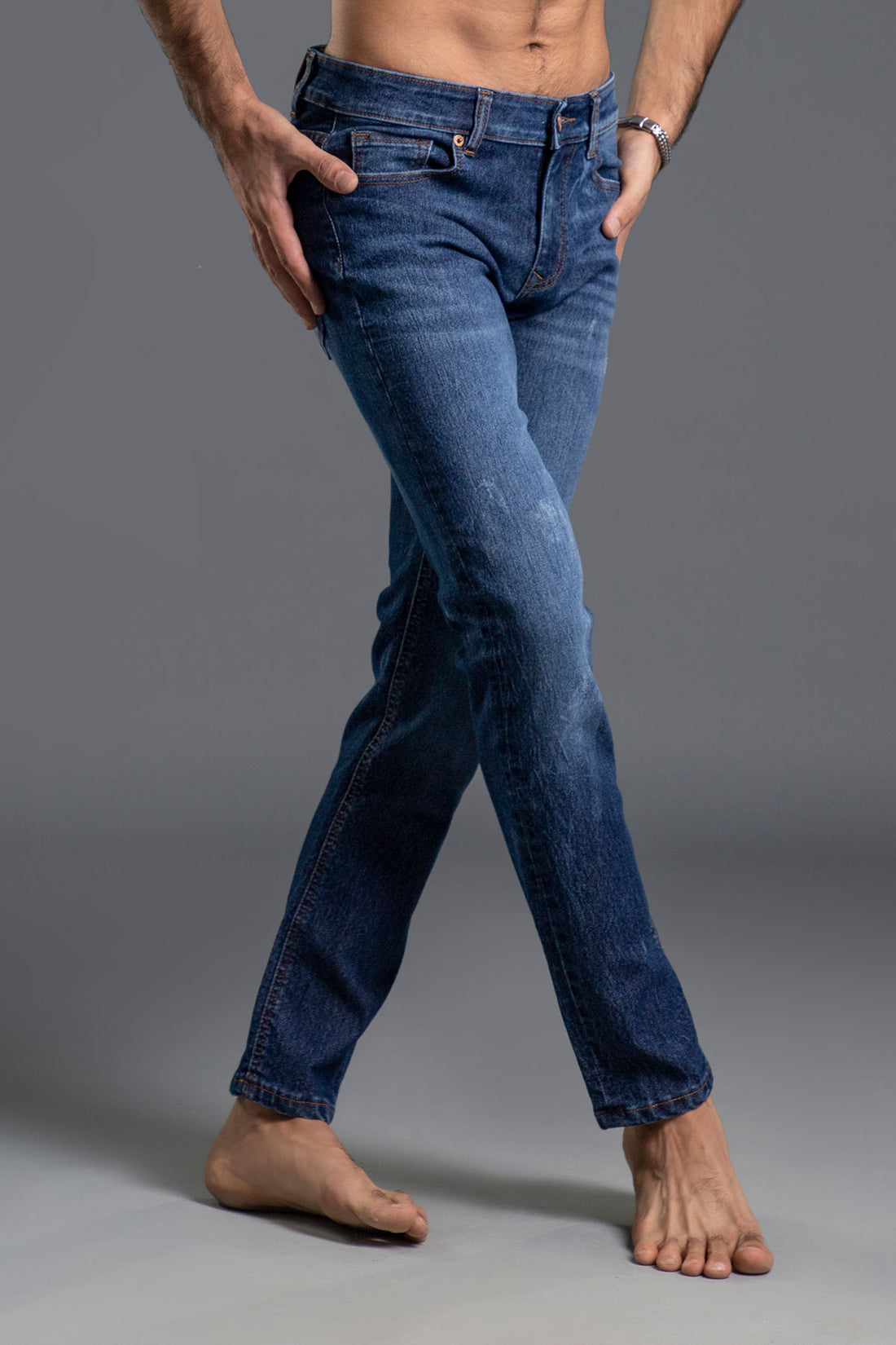 Blue Street Scar Jeans