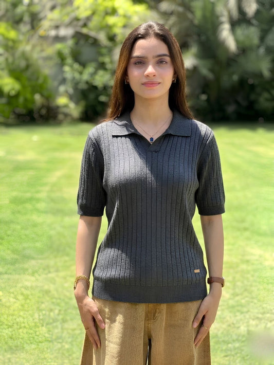 grey polo shirt for women in Pakistan 
