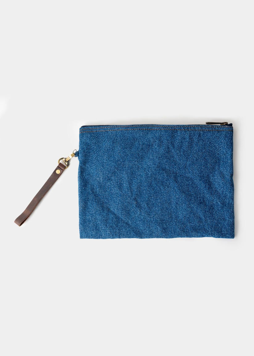 1947 Multi-Purpose Denim Pouch in Blue