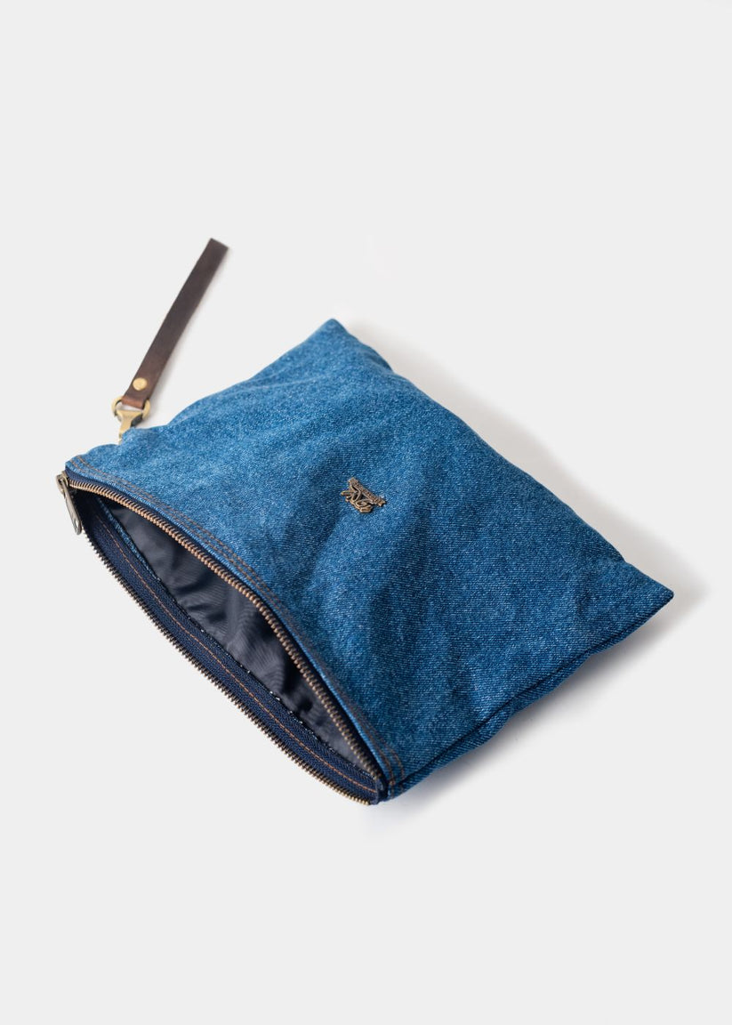 1947 Multi-Purpose Denim Pouch in Blue