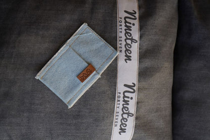 Denim Cardholder Sleeve made by 1947 Clothing