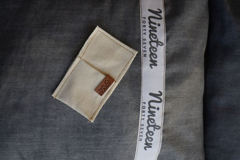 Denim Cardholder Sleeve made by 1947 Clothing