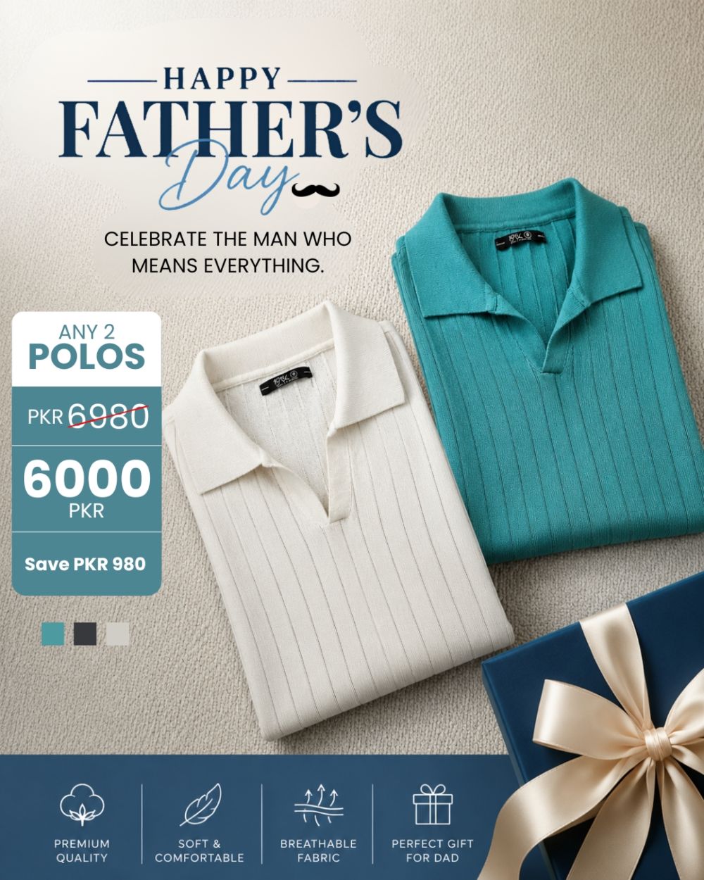 Drop Needle Polo Bundle of 2