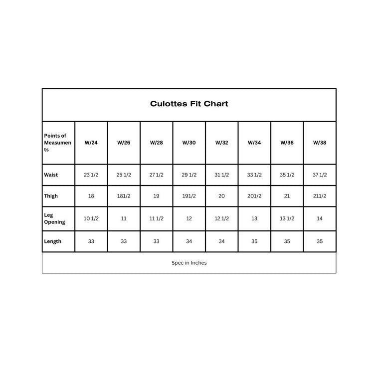 Denim Culottes - Dark Blue