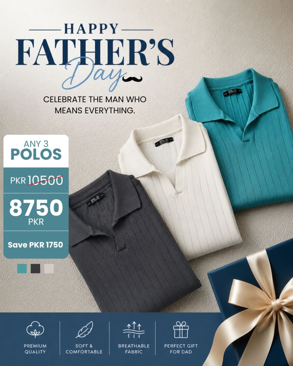 Drop Needle Polo Bundle of 3