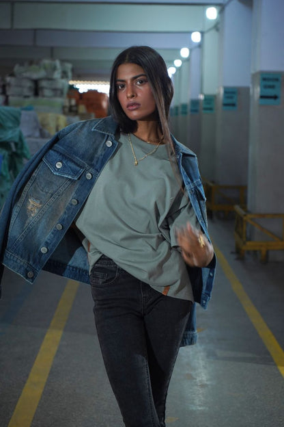 Rustic Distorted Jacket For Women 