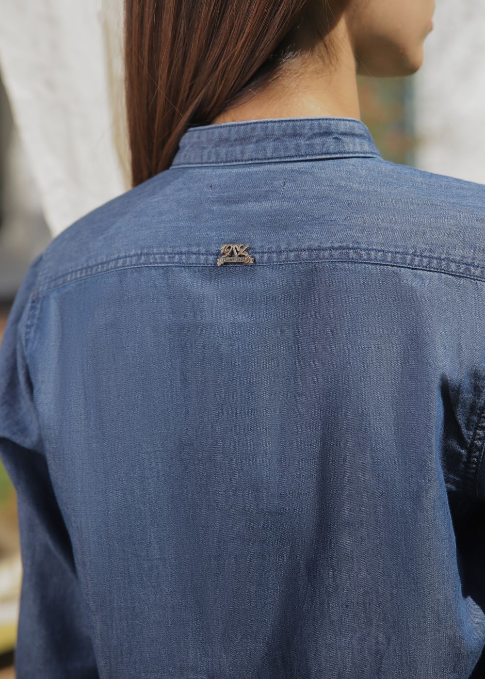 Ladies Denim Kurta in Blue 