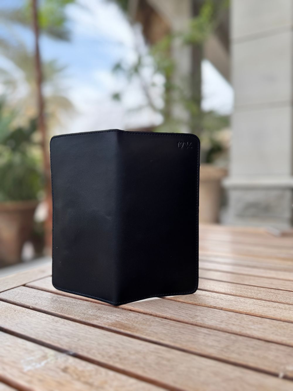 Black Long Wallet with Spacious Design and can be used as a Phone Holder by 1947 Clothing