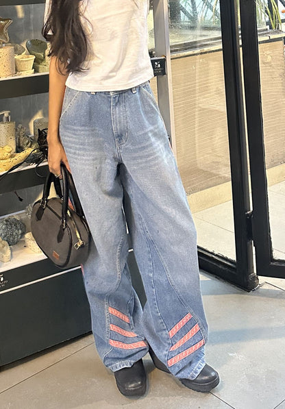 Women's Baggy Jeans in Blue