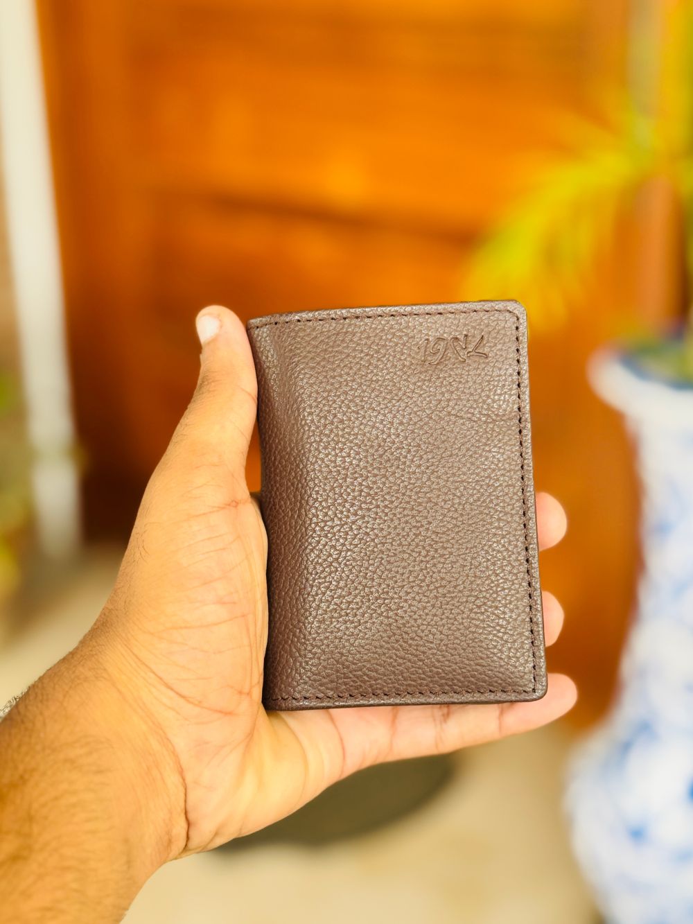 Brown Leather Wallet with Spacious and compact Design
