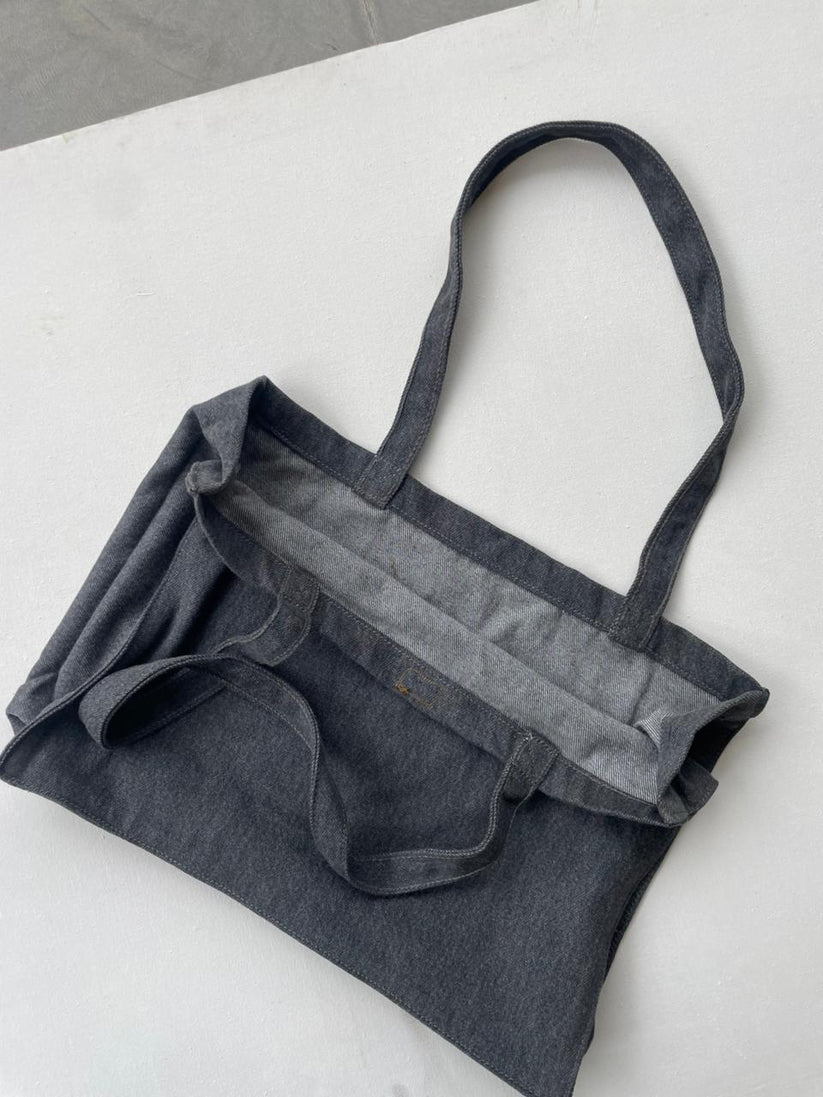 Plain Grey Tote Bag