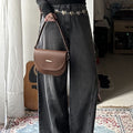 Charcoal Skater Jeans with Seam Women