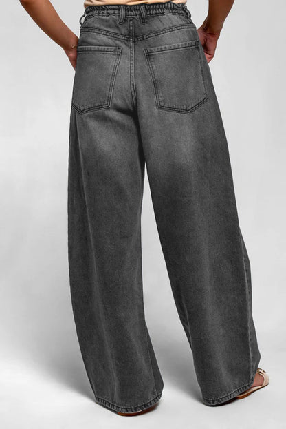 Women's Charcoal Skater Jeans with Seam