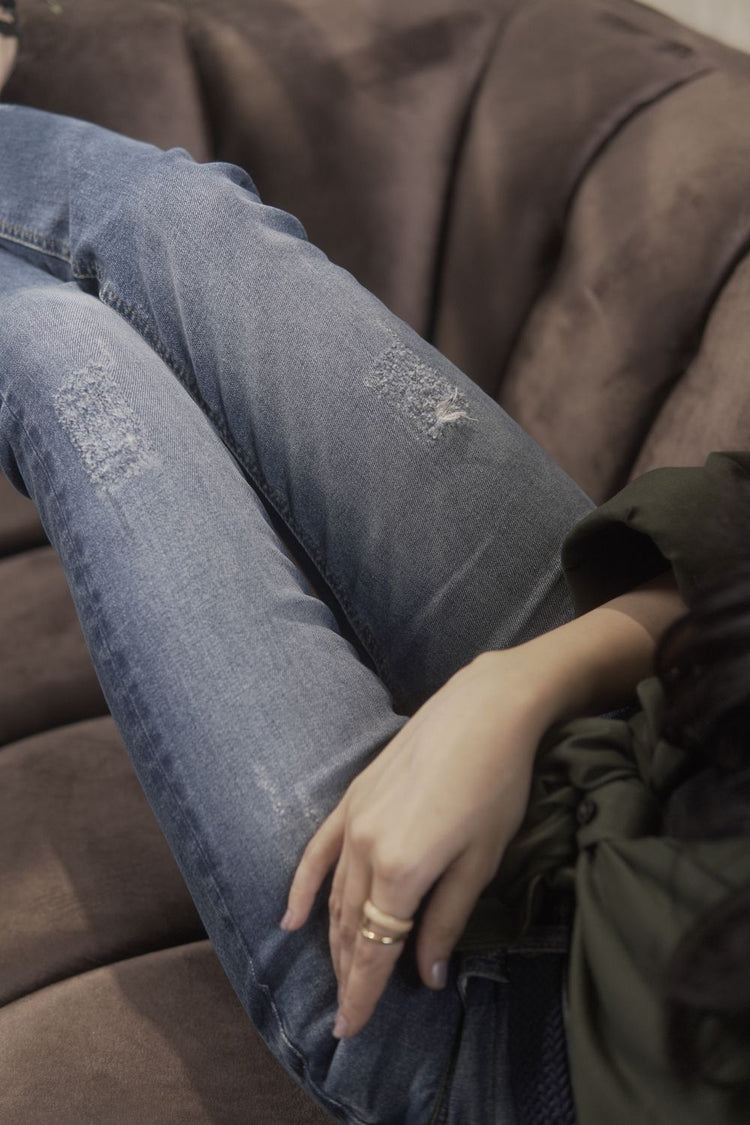 Foxtrot Ripped Skinny Jeans