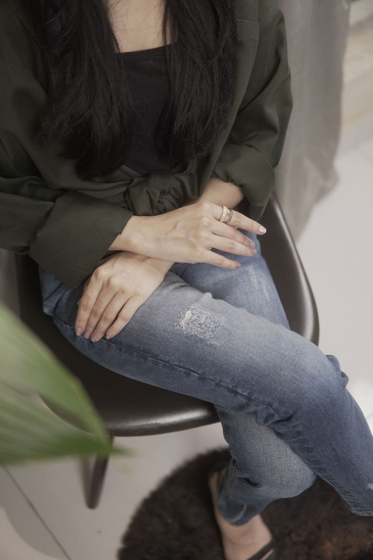 Foxtrot Ripped Skinny Jeans