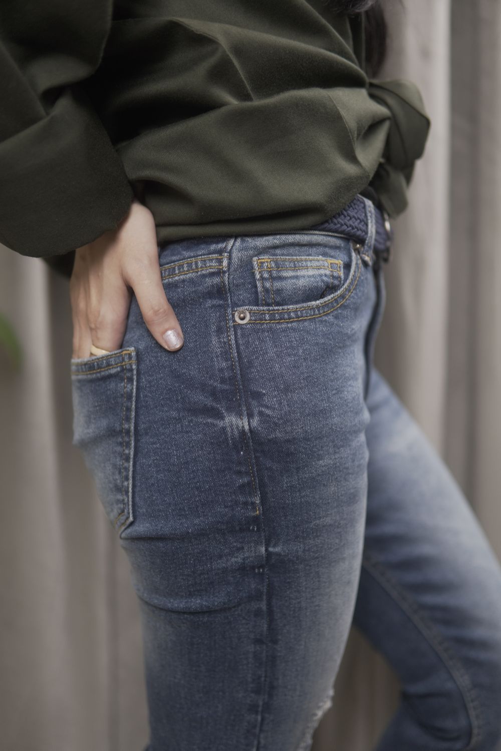 Foxtrot Ripped Skinny Jeans