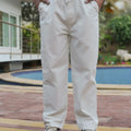 White Relaxed Jog Jeans