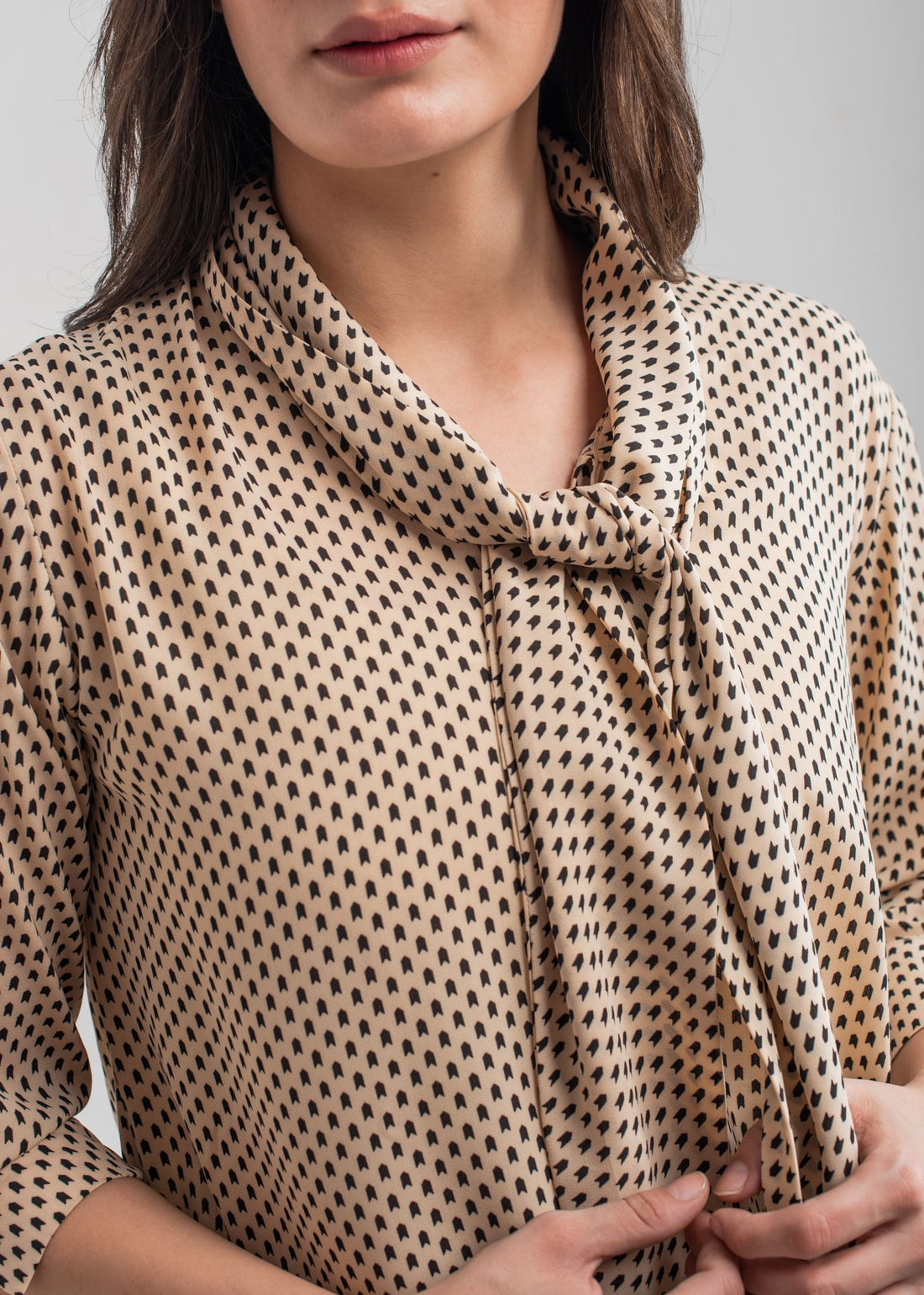 Cappuccino Bow Tie Top