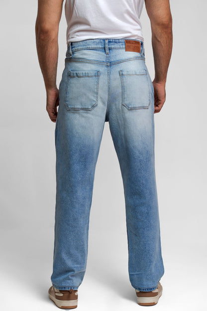 Ripped & Repair Blue Jeans –For Him