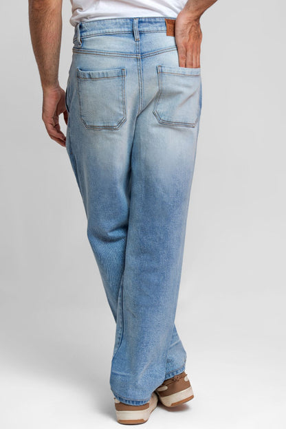 Ripped & Repair Blue Jeans –For Him