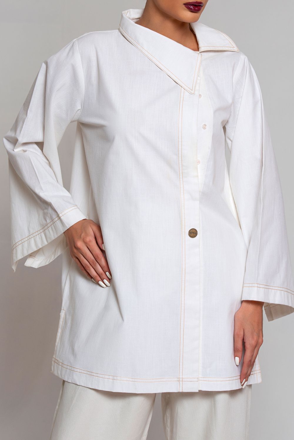 Torque Shirt Collar Tunic