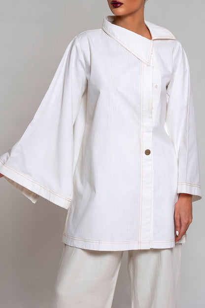 Torque Shirt Collar Tunic