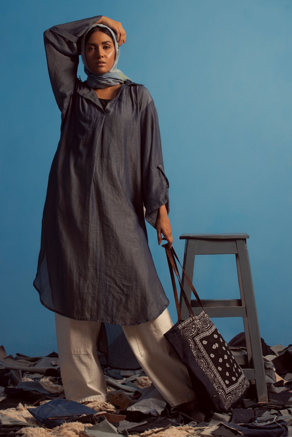 Tencel Free Size Denim Tunic