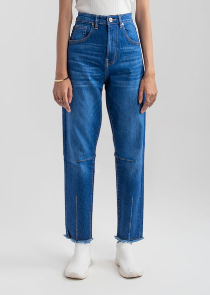 Dark Bromo Balloon Cropped Jeans