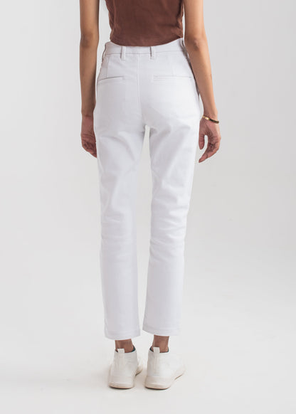 Formal White Pleat Pant