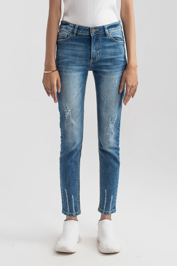 Foxtrot Ripped Skinny Jeans