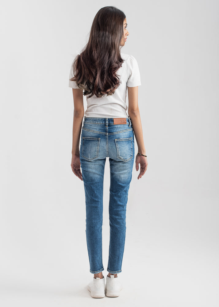 Foxtrot Ripped Skinny Jeans