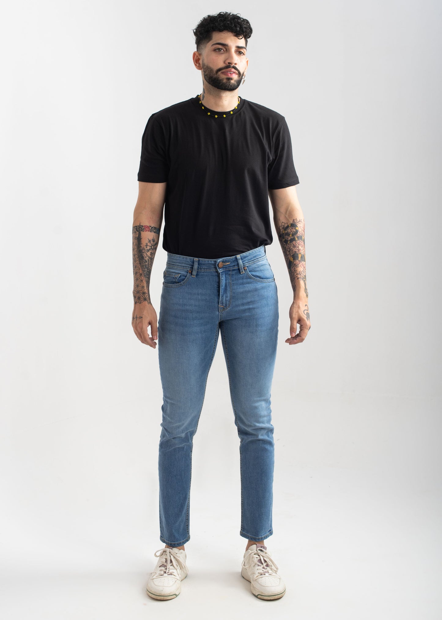 Stretchable Slim Fit Jeans (Light Blue) v3.0