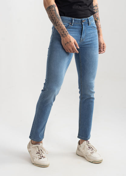 Stretchable Slim Fit Jeans (Light Blue) v3.0