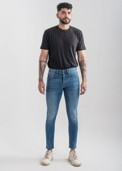 Stretchable Skinny Jeans (Mid Blue) v3.0