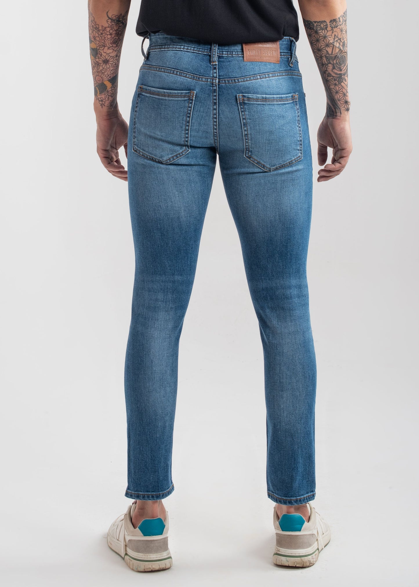 Stretchable Skinny Jeans (Mid Blue) v3.0