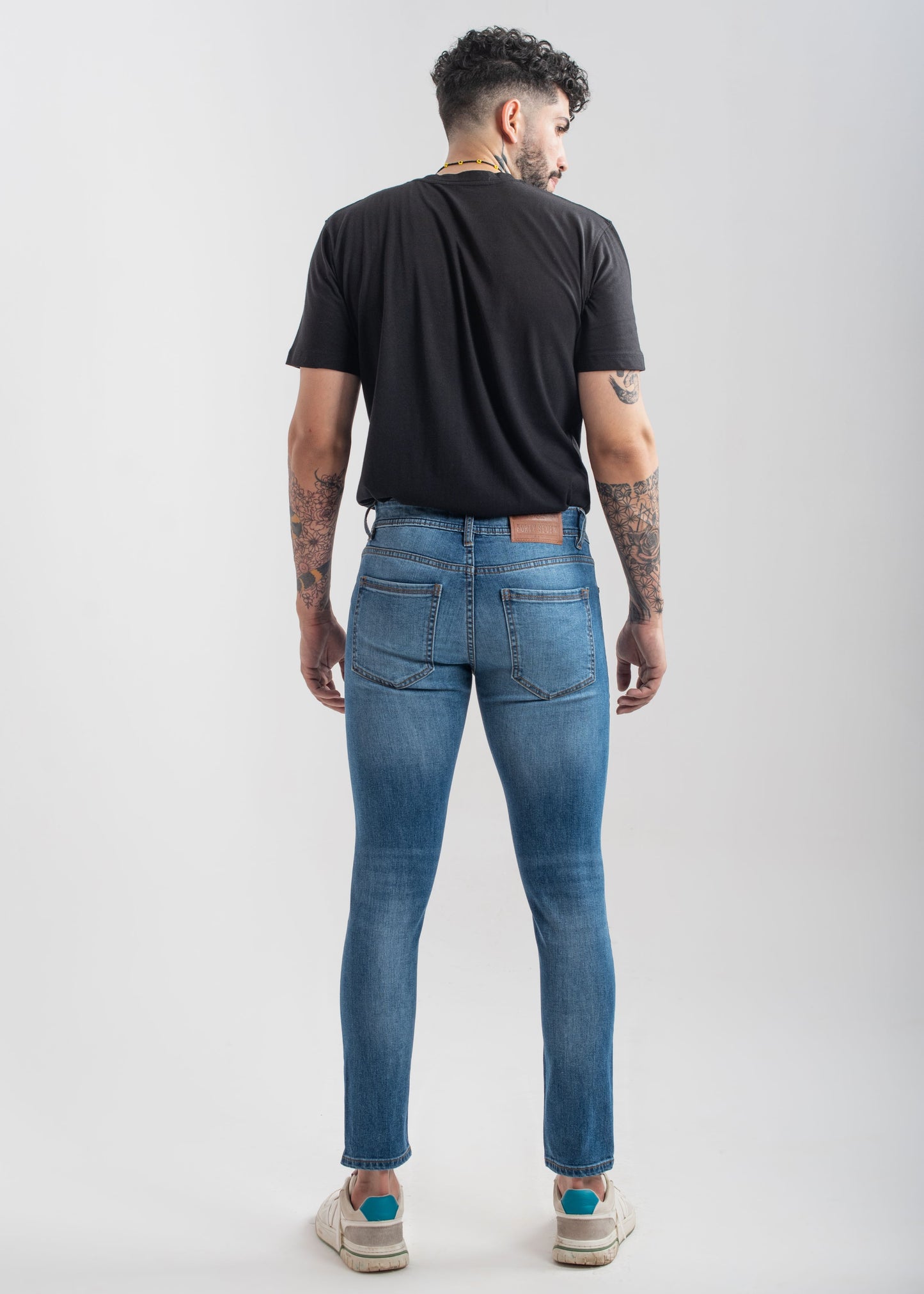 Stretchable Skinny Jeans (Mid Blue) v3.0