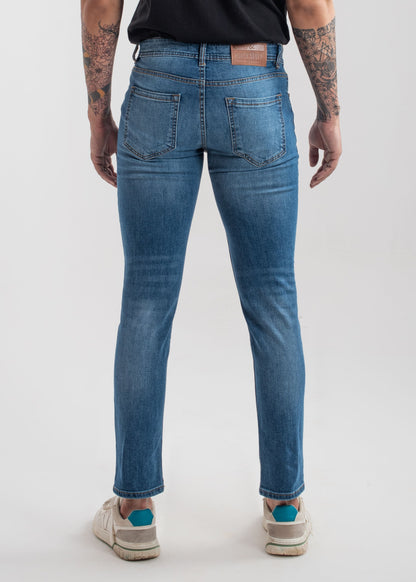 Stretchable Slim Fit Jeans (Mid Blue) v3.0