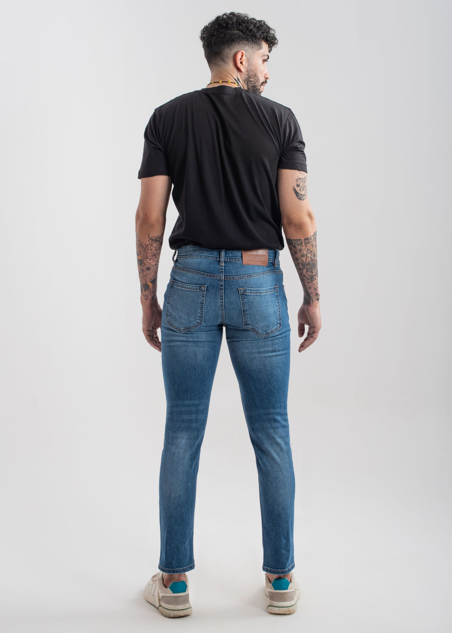 Stretchable Slim Fit Jeans (Mid Blue) v3.0