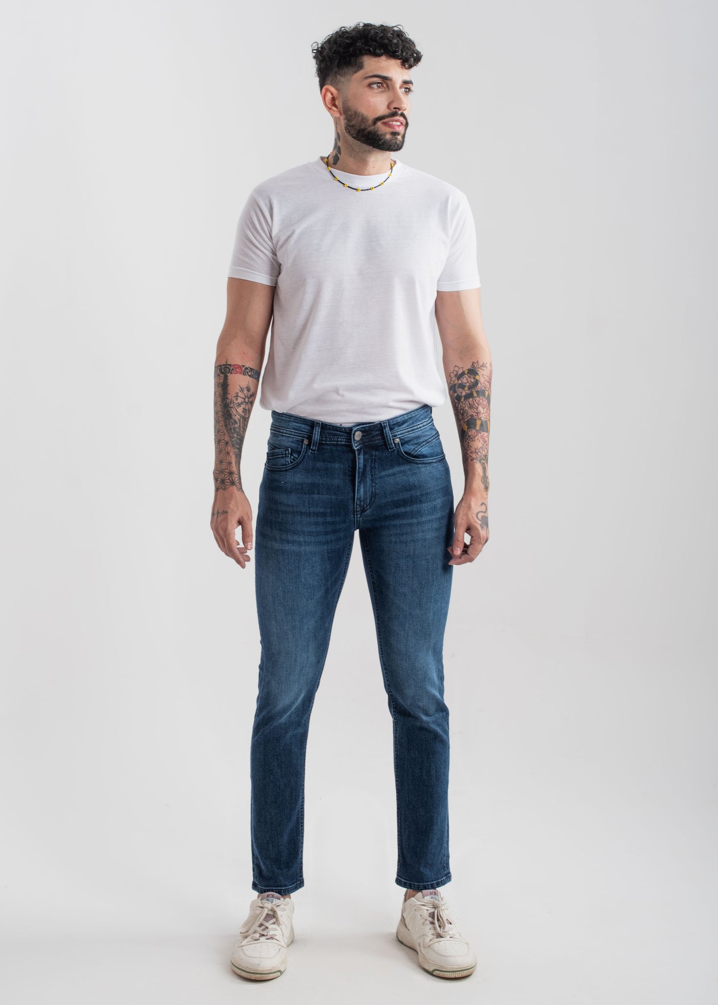 Stretchable Slim Fit Jeans  (Dark Blue) v3.0