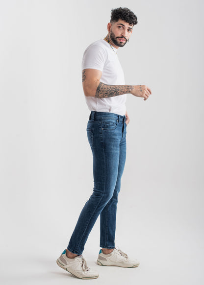 Stretchable Slim Fit Jeans  (Dark Blue) v3.0