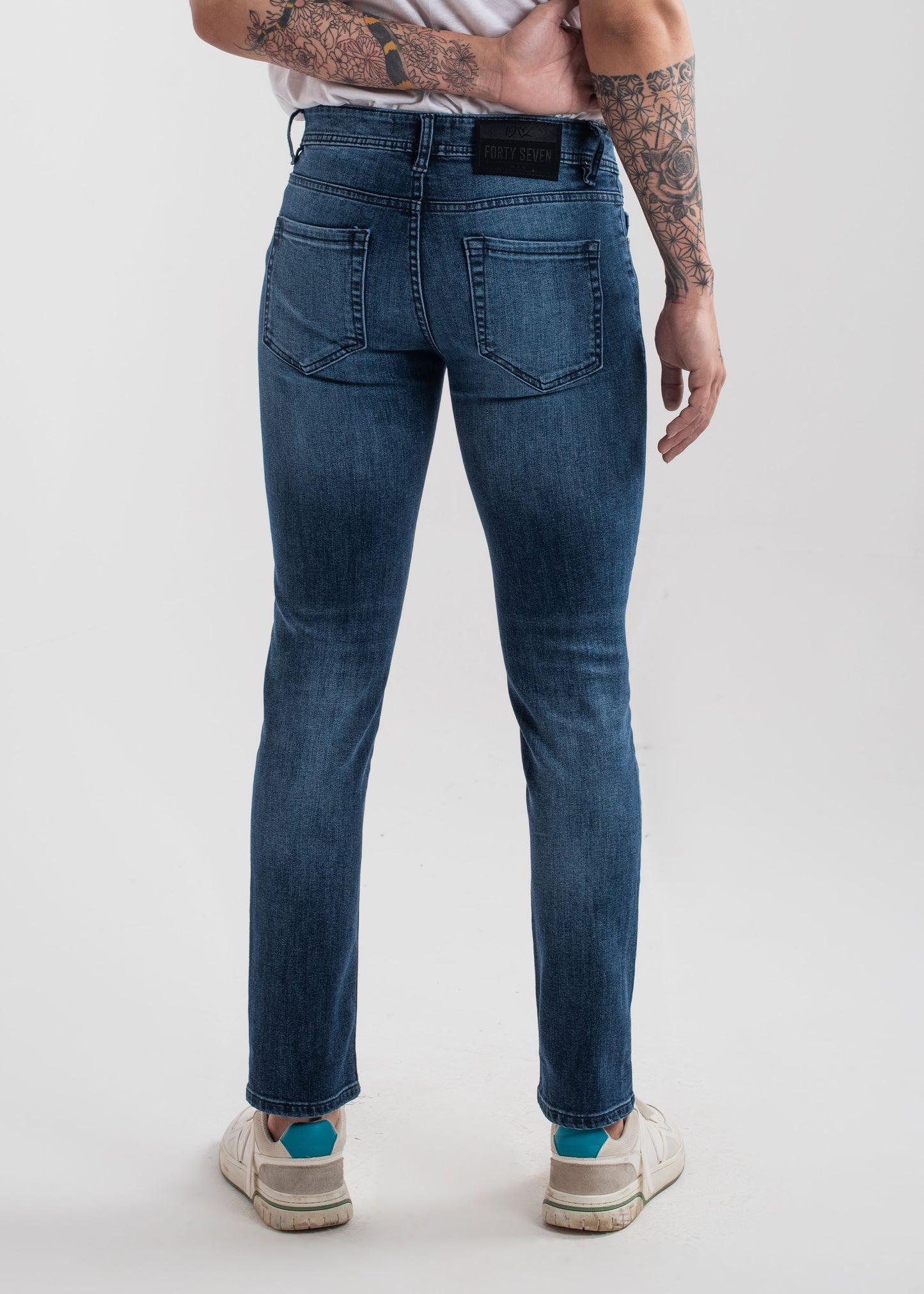 Stretchable Slim Fit Jeans  (Dark Blue) v3.0