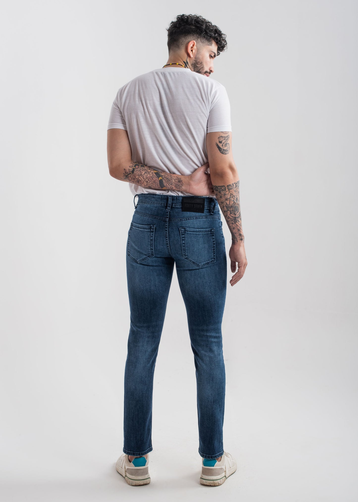 Stretchable Slim Fit Jeans  (Dark Blue) v3.0