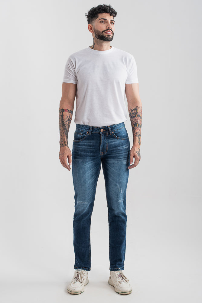 Slim-fit Jeans (Blue) (HIERRO)