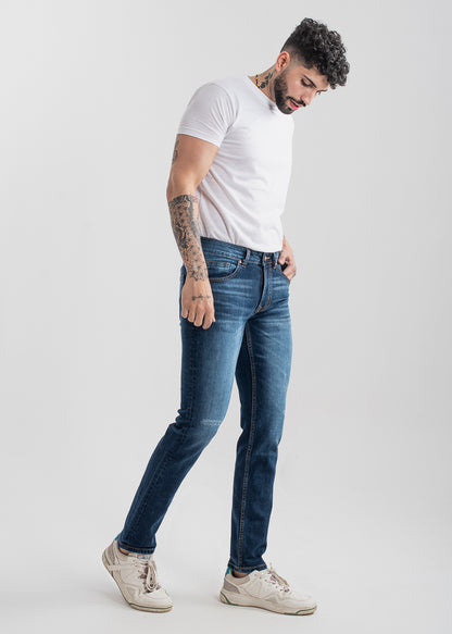 Slim-fit Jeans (Blue) (HIERRO)