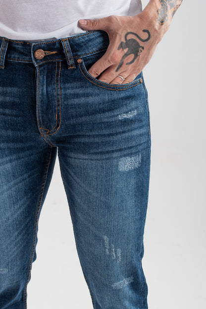 Slim-fit Jeans (Blue) (HIERRO)